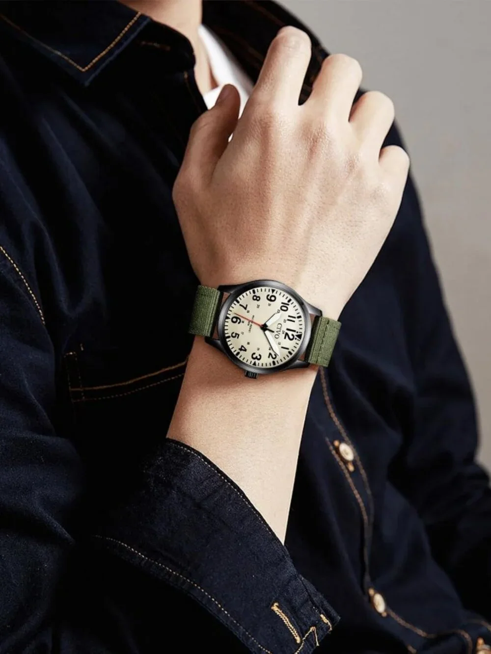 Waterproof Military Analog Watch for Men | Classic Field Wrist Timepiece